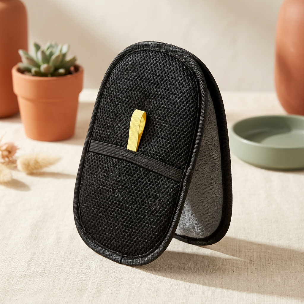 Shedding Season Kit — pet hair removal mitt three-quarter view